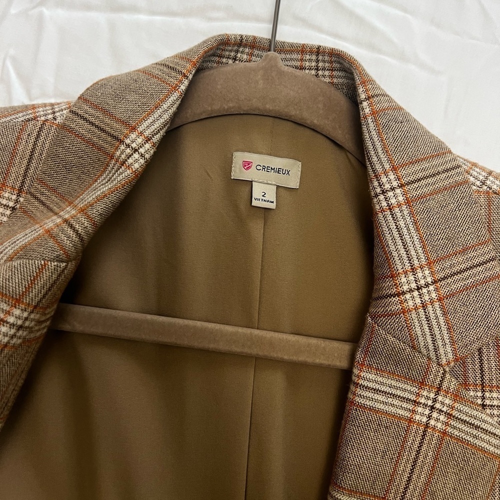 Daniel Cremieux plaid brown Blazer - Picture 5 of 7